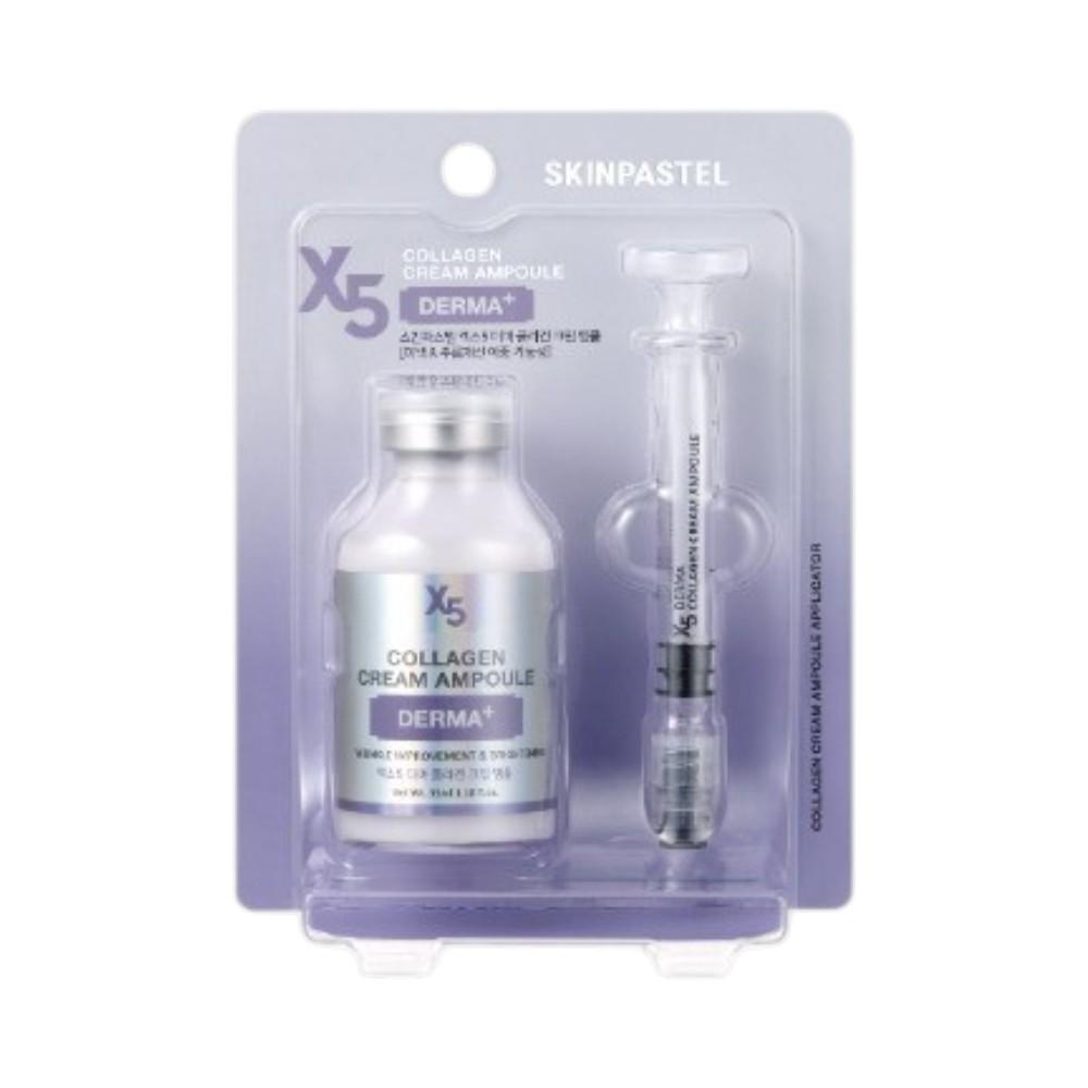 SkinPastel Premium X5 Derma Collagen Cream Ampoule - Intensive Firming & Elasticity Boosting Facial Treatment 35ml