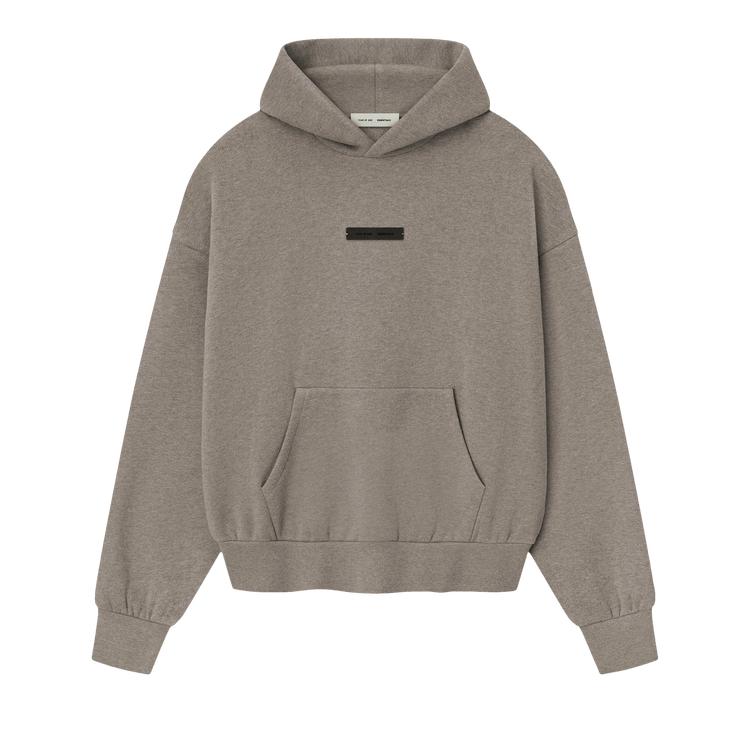 

Fear of God Essentials Classic Fit Fleece Hoodie Homestead Heather Men Tops Tan 192SP252053F XS