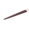 Chopsticks with gold base, red and white plum design, natural wood, lacquered finish, pointed tips, 20.5cm