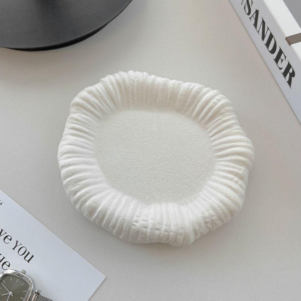 Ceramic Jewelry Storage Tray Creative Storage Plate Desktop Ornament Jewelry Display Rack Snack