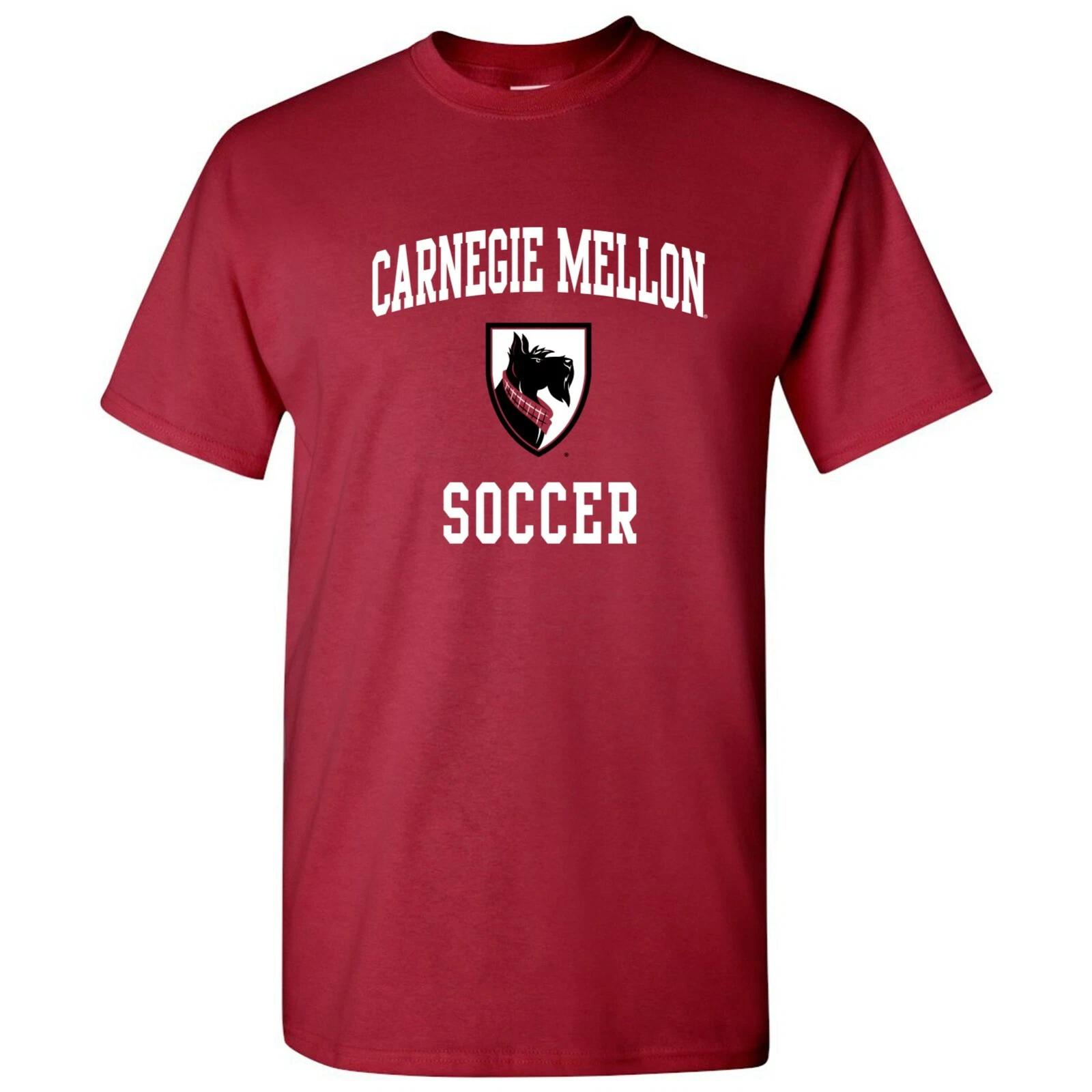 Carnegie Mellon University Tartans Arch Logo Soccer T-Shirt - Cardinal L