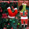 Christmas Elf Figurine Santa Claus Leg Ornament Xmas Tree Decoration Suitable For Christmas Room And Garden Decoration Props