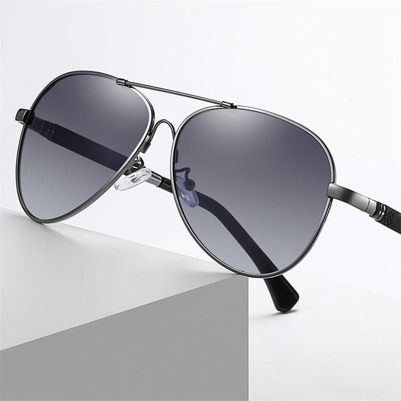 Modische Sonnenbrille mit Metallrahmen, polarisiert, für Herren und Damen, Outdoor-Zubehör, Fahrerbrille, UV400, blendfreie Sonnenbrille