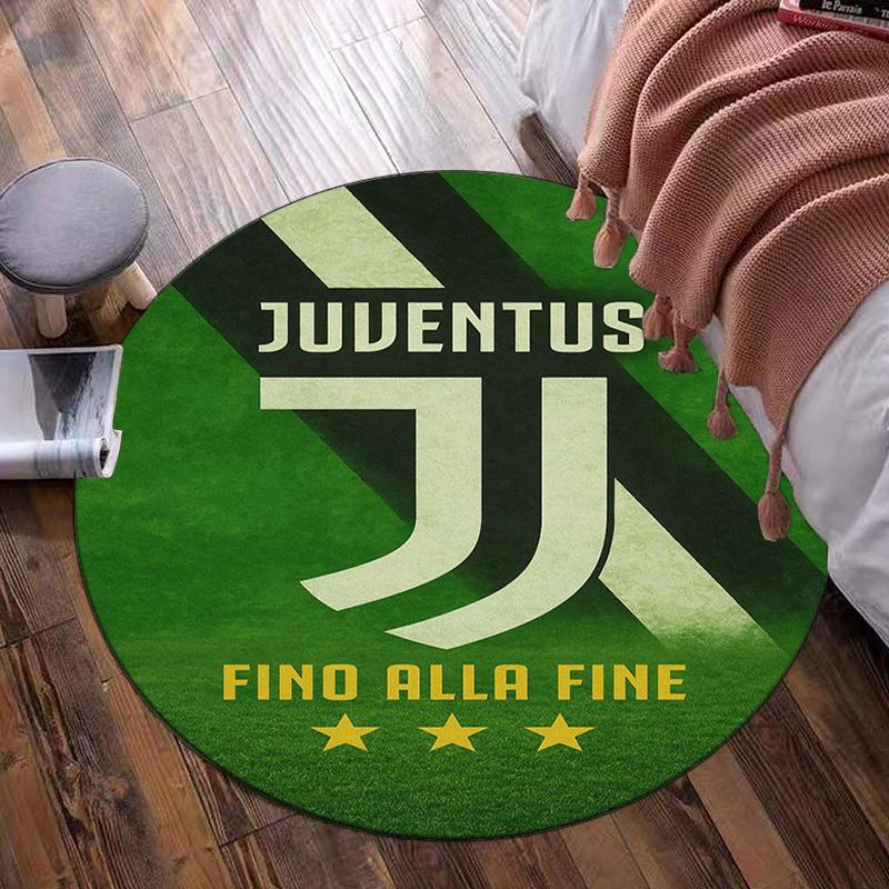 Juventus Endurance Poster Round Rug for Livingroom,Bedroom, Palyroom, Chair Rug, Area Rug, Circle Carpet, Large Size Fan Christmas Gift