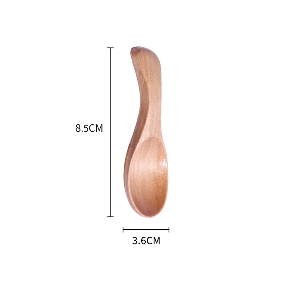 Condiment Scoop Flatware Coffee Tea Small Mini Sugar Spoon Salt Wood Spoons Kitchen Gadgets Cooking Tools
