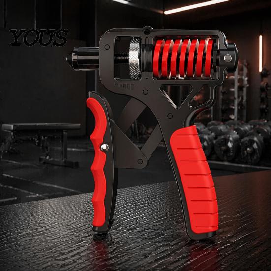 Finger Strengthening Equipment Hand Grip Strengthener with Counter, 5-165kg Resistance Adjustable Carpal Tunnel Relief Tool Forearm Trainer