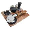Wood Coffee Tamper Holder Wood Tamping Stand Espresso Tamping Station Coffee Tool Rack Wood Material for Coffee Lovers