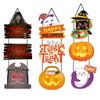 Paper Door Sign Witch Hat Door Ornaments Ornaments Halloween Door Hanging Pendent  Ghost Festival