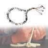 Stylish Prayer Rosary Beads Bangle Religion Eid Gift Tasbih Prayer Beads Bracelet Handmade Tassels Wristchain Decor