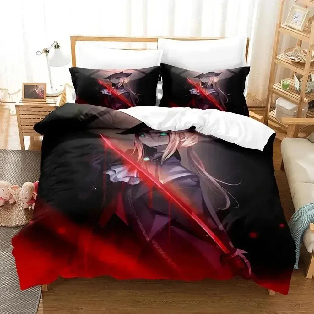 Luxury New 3D Print Game Lady Maria Bloodborne Bedding Set Duvet Cover Bed Set Quilt Cover Pillowcase king Queen Size Boys Adult