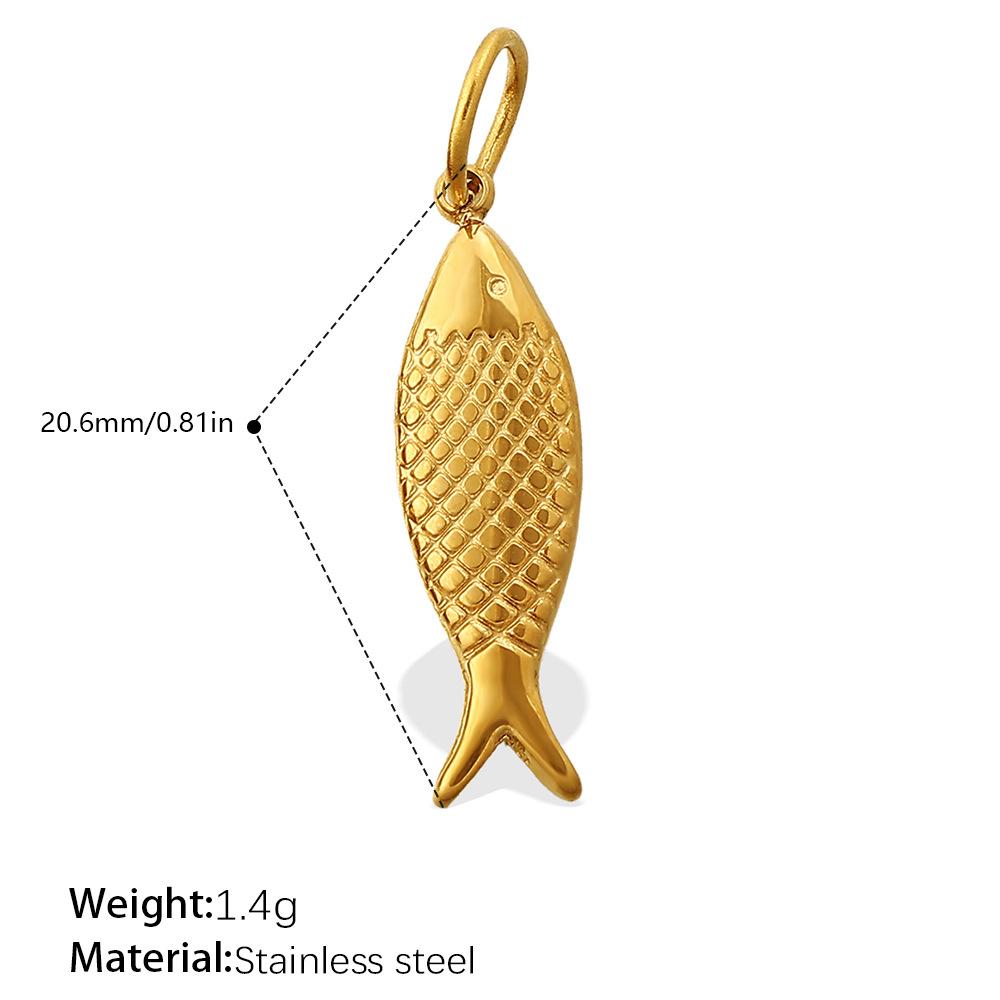 Fashion Daily Versatile Ocean Theme Diy Small Fish Pearl Pendant Does Not Fade Jewelry Accessories