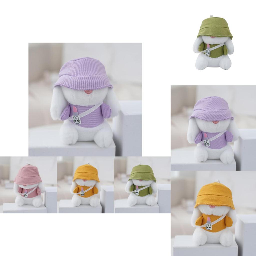 Stylish Pink Bunny Keychain Lovely Car Accessory And Backpack Charm For Trendy Girls