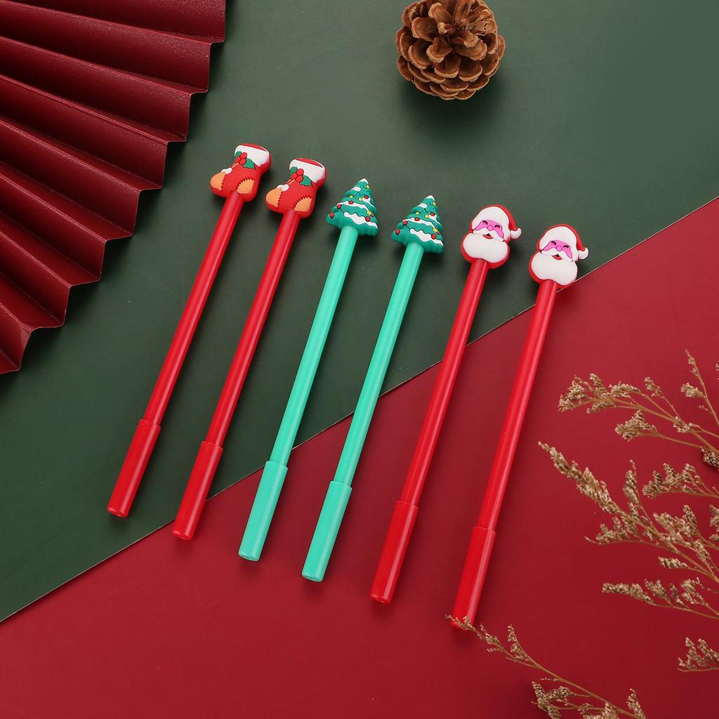 Creative Santa Claus Gel Pen - Christmas Stocking, Tree & Gift Set