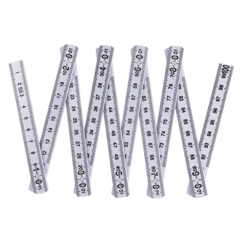 2Pcs 1 Meter Foldable Ruler,Engineering Measurement Device Tool for Precise Measurements in Building Renovations