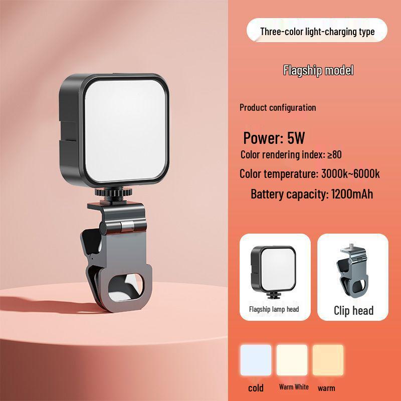 Mini LED Fill Light for Photography & Vlog - Portable DSLR Camera Colored Atmosphere Light