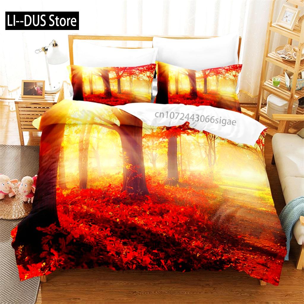 Dense Forest Bedding Set Duvet Cover Set 3d Bedding Digital Printing Queen Size Bedding Set Fashion Design