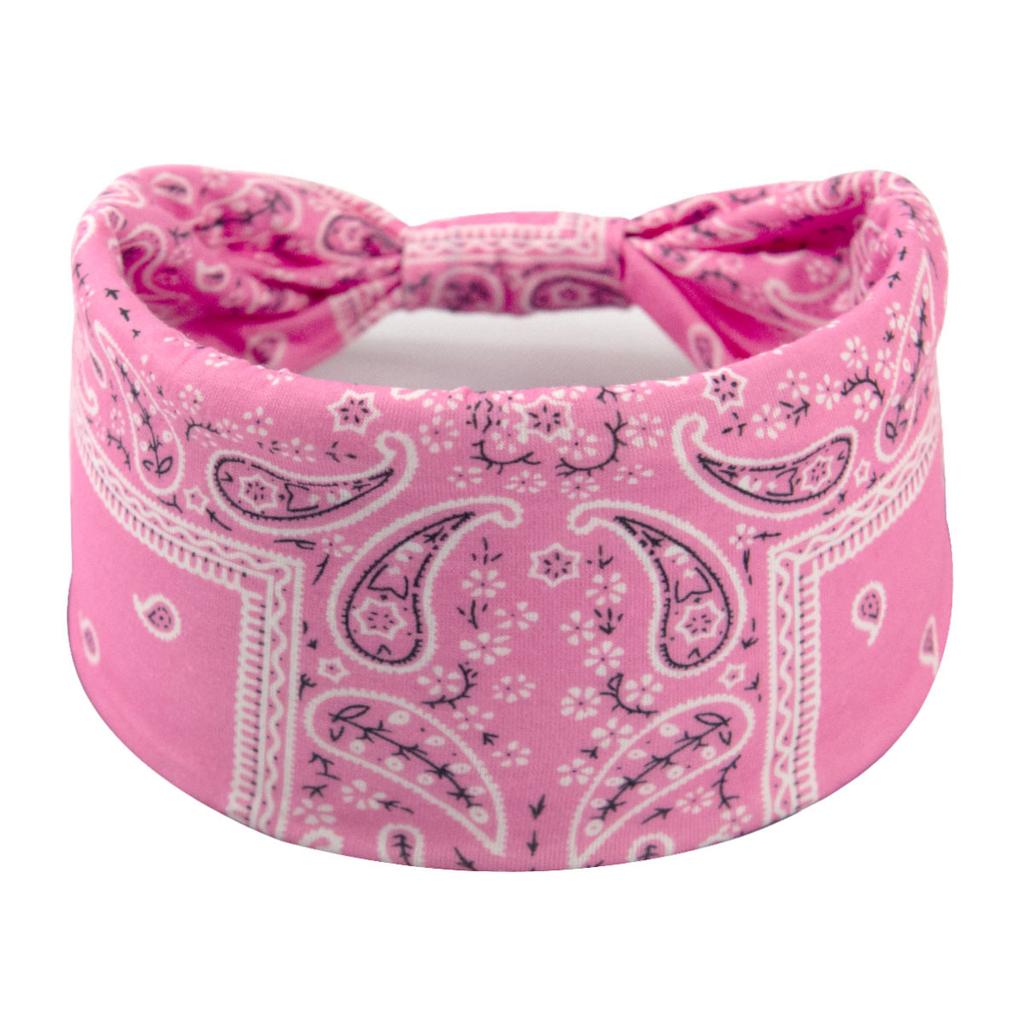 Bohemian Cashew Yoga Übung Stirnband Anti Schweiß und Feuchtigkeit Absorbieren Elastische Baumwolle Stirnband Knoten Stirnband