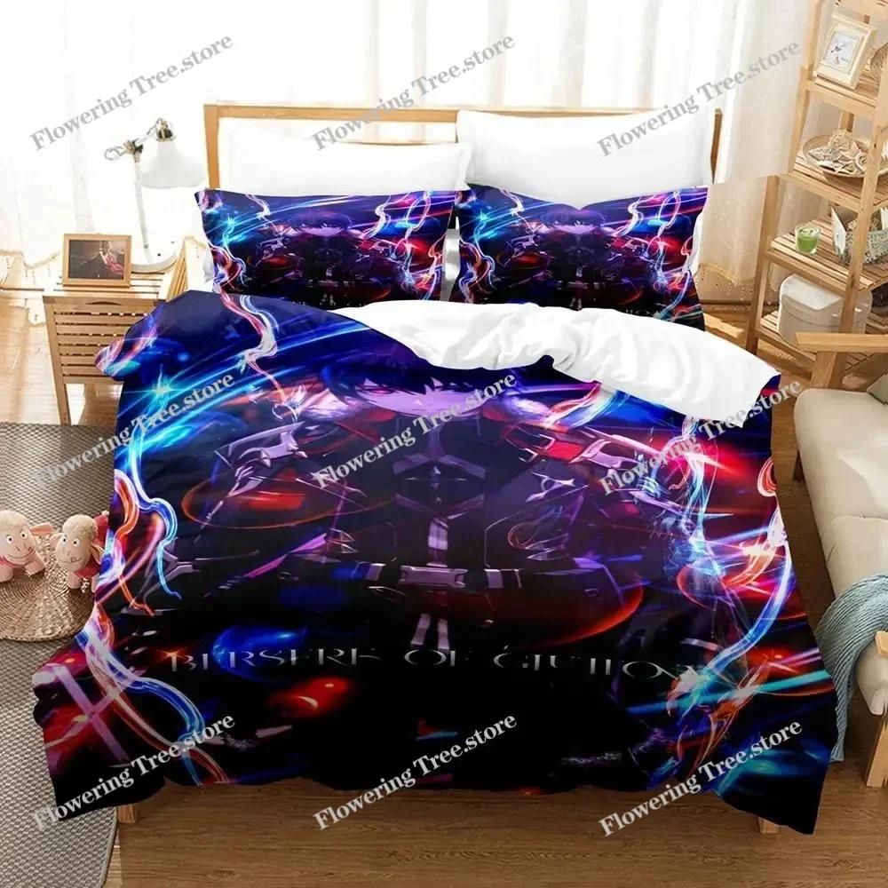 Anime Berserk Bedding Set Boys Girls Twin Queen Size Duvet Cover Pillowcase Bed Kids Adult Fashion Home Textileextile029963