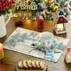 2024 Christmas Linen Table Mats - Washable, Stain-Resistant, Heat-Resistant with Snowflake & Santa Designs