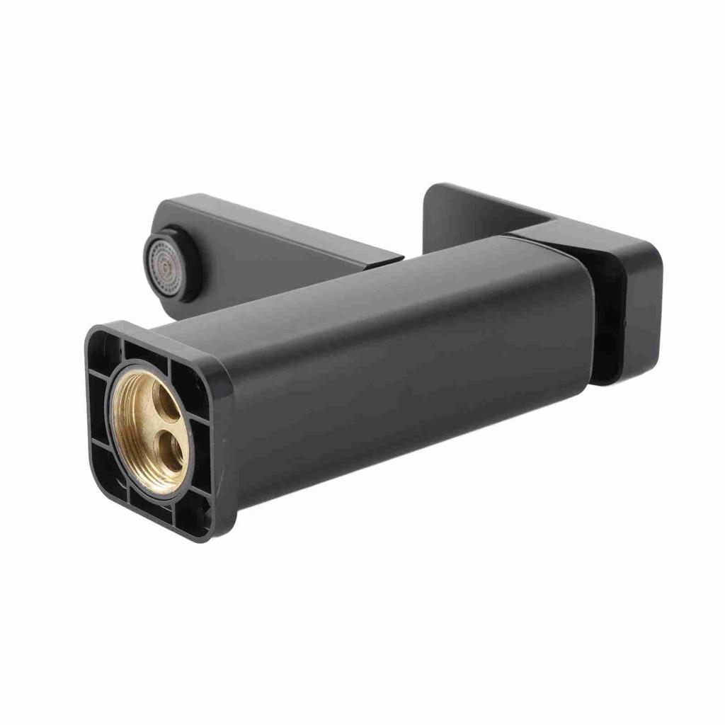 Badezimmer-Wasserhahn, Einlochmontage, Edelstahl, modern, verstellbar, heiß/kalt, Waschbecken-Wasserhahn für Badezimmer