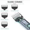 VGR 671 Professional Men's Electric Hair Clipper with Stainless Steel Blade and Long Battery Life Base Charging High-power Shaving Clipper LCD Display