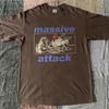 Massive Attack tmavá čokoláda Tričko reprint unisex tričko AN70215