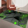 Blue Hexagon Glow Carpet Soft Non-slip Large Area Rug Living Room Bedroom Home Decoration Washable Lounge Sofa Coffee Tables Mat