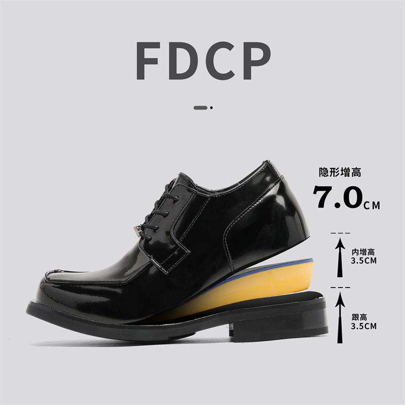 Spring New British Fashion Trend Soft Surface Business Platform Fashion Casual Youth Trend Leather Shoes G020-J