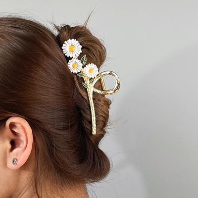 Neue Süße Blume Haarspange Metall Pferdeschwanz Klammer Haarspangen Haarklammer Haarnadeln für Mädchen Haarschmuck Kopfschmuck