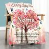 Home Customize Your Name Customize Your Name Blankets Love Mom Heart Tree Butterflies Cozy Soft Lightweight Allseason Multipurpose Customize Your Name