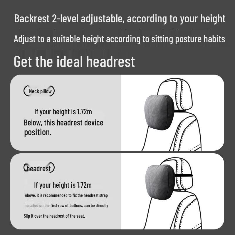 Maybach S-Class Headrest & Backrest, Mercedes-Benz TSL Neck Pillow & Lumbar Support for Business