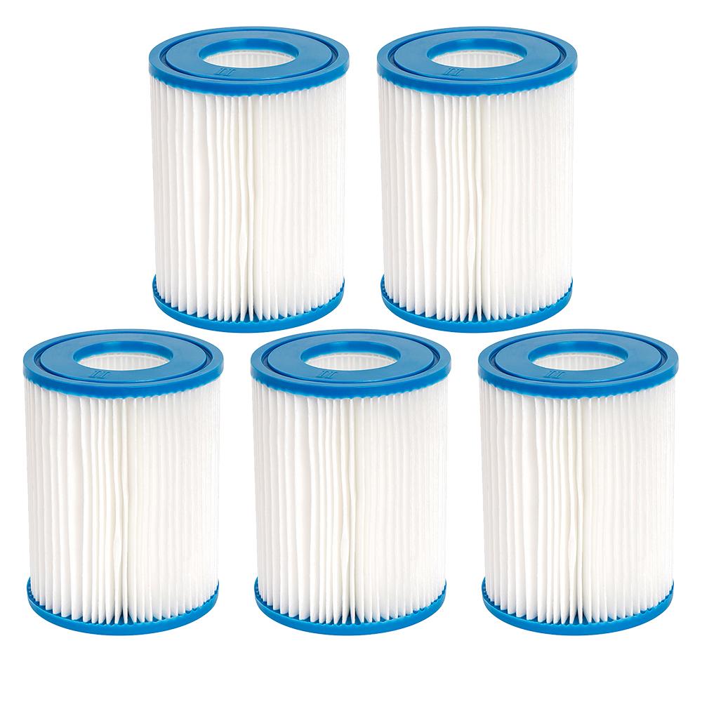 Type II Swimming Pool Filter Cartridge For Bestway 58094, Bestway 58383 58386 530/800 GPH Cartridge Filter Pump Lay-Z-Spa