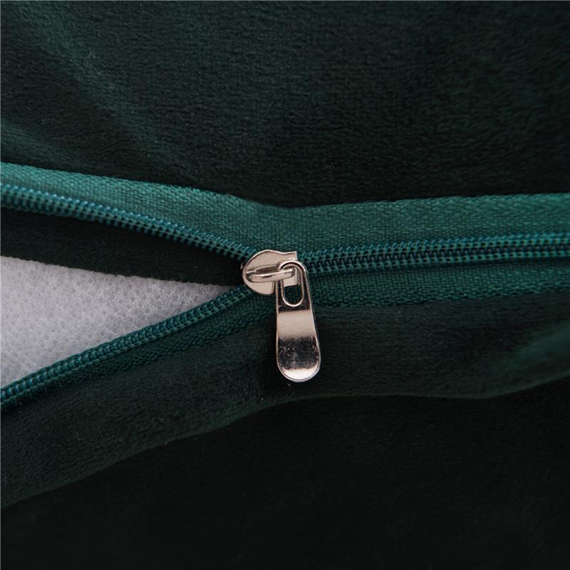 45x45cm Smile Letter Velvet Solid Color Sofa Cushion Cover With Balls Pillowcase Home Living Room Decoration