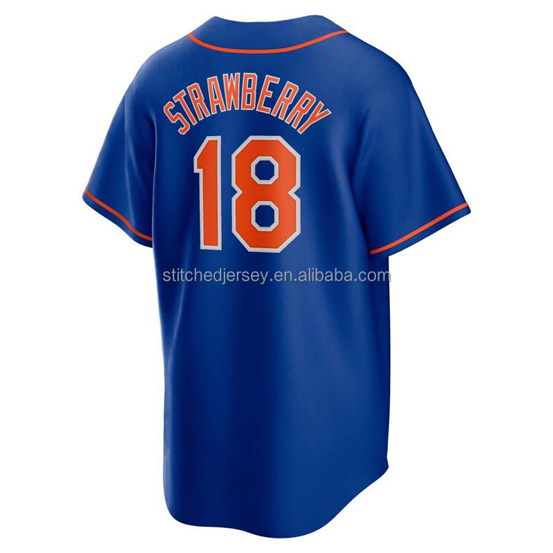 2026 Heißer Stil Herren Genäht #12 #18 #22 Darryl Strawberry Francisco Lindor Juan Soto Baseballtrikot