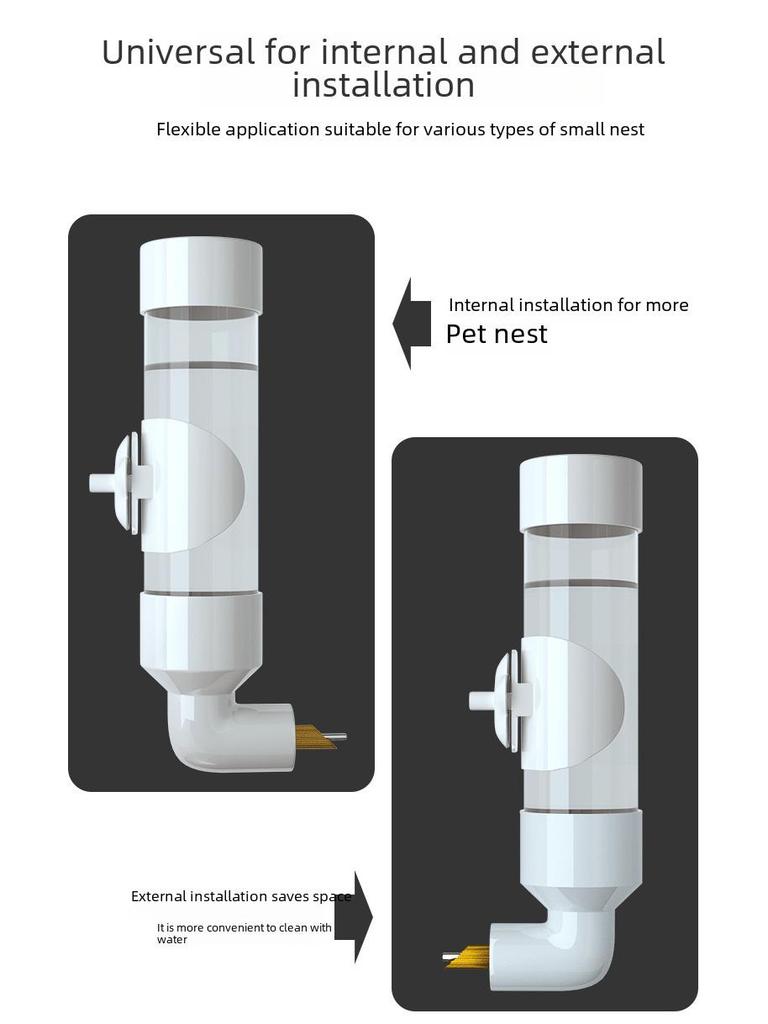 Automatic Bird Waterer & Feeder for Budgies and Cockatiels - Large Cage Accessory