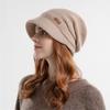 Soft Plush Beanies Short Brim Bonnet Fashion Knitted Hat  Outdoor