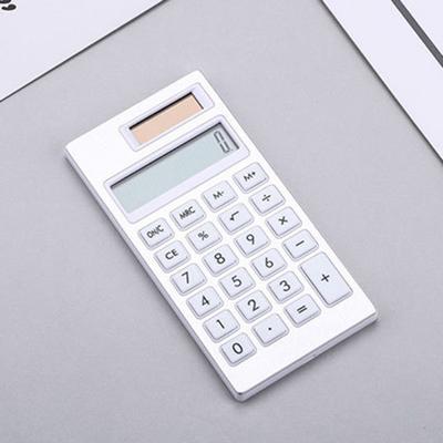 Solarrechner Leicht ablesbarer 12-stelliger mechanischer Taschenrechner mit großem LCD-Display für Büro, Schule, Zuhause