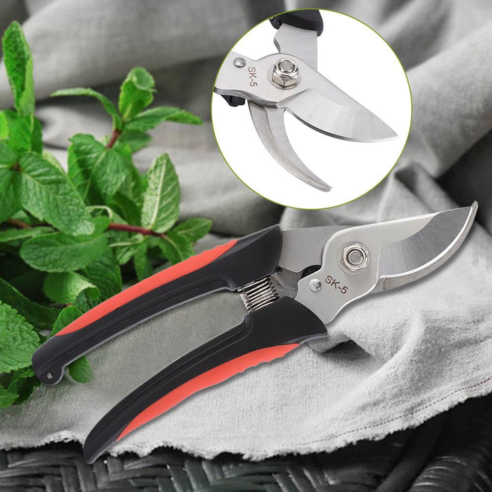Garden Pruning Shear Scissors Flowers Tree Branches Cutting Tool Gardening Pruner(Black)