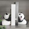 Cute Bookends Resin Panda Book Ends Book Ends for Shelves for Bedroom Living Room Desk Home Office Library Table Desktop Kitchen