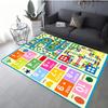 Kids Colorful City Street Map Print Carpet Play Mat Living Room Bedroom Nursery Playroom Soft Non Slip Floor Rug Washable Gift