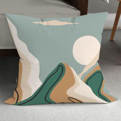 Short Plush Material Pillowcasehome Decor Abstract Plant Pattern Pillow Covers Pattern Cushion Cover Suitable For Sofa Bedroom C