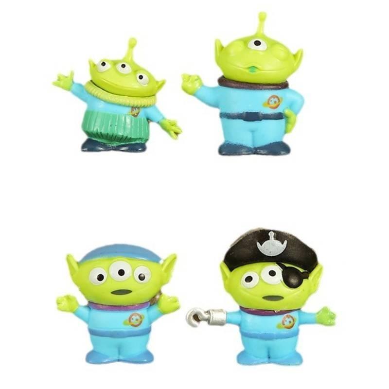 Set Of 6 Three-eyed Monster Anime Cartoon Alien Action Figures Toy Figurines