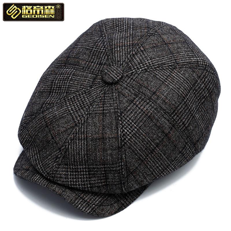 Berretto Berretto Peaky Blinders per Uomo Cappello da Giornalaio Cappello Piatto Ottagonale Cappello da Guidatore Casual Cappello Morbido Vintage