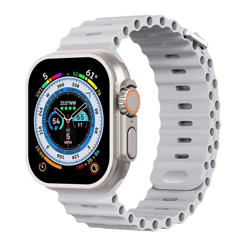 Ocean Armband für Apple Watch Ultra 3 2 Band 49mm Serie 45mm 41mm 46mm 42mm 40 44mm Silikon Uhrenarmband iWatch 11 10 9 8 7 6 5 SE2