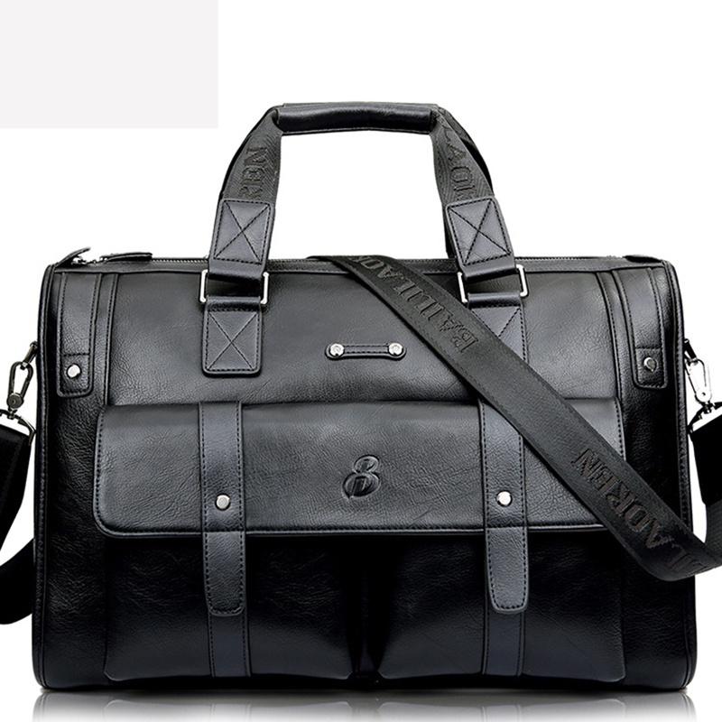 Elegant Men Business Laptop Bag With Large Capacity For Work And Travel In Leather