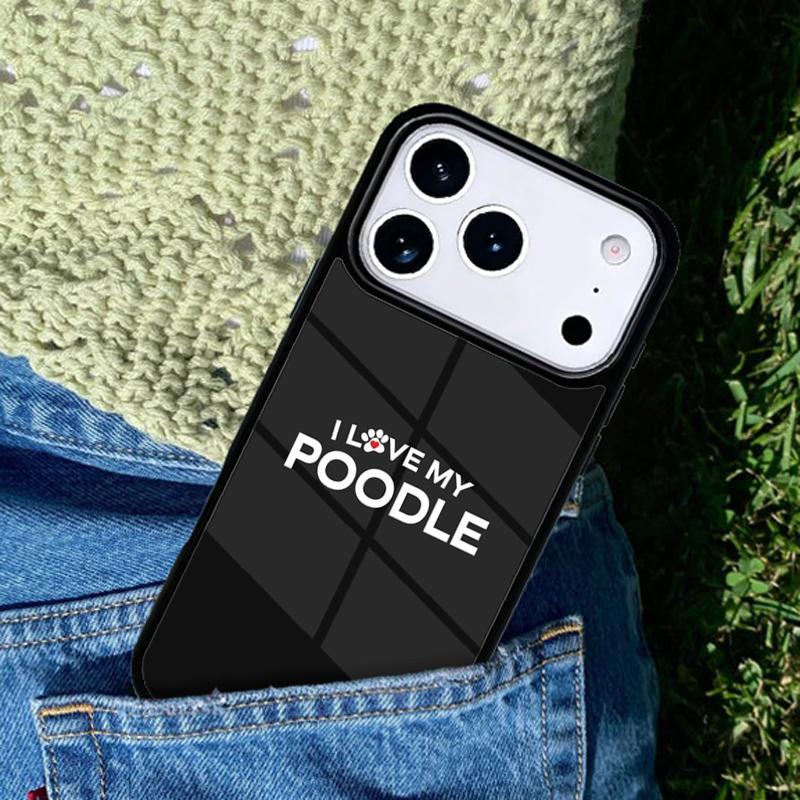 Poodles Cartoon Girly Cute Style Mobile Phone Case Compatible with IPhone 17 16 15 14 13 12 11Pro Max 17 Air Cover