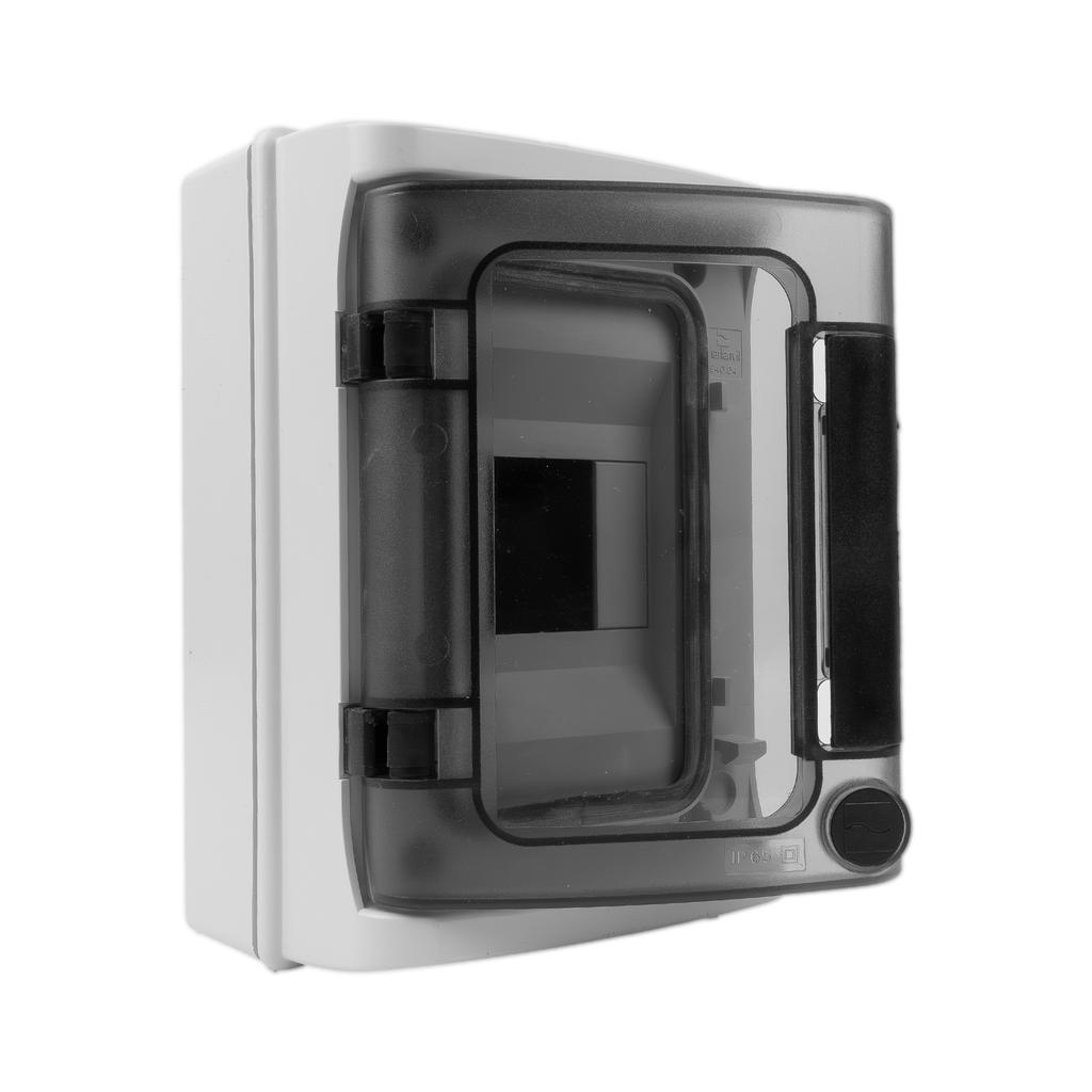 Rozdzielnica Natynkowa Hight Ip65 4 Modułowa Drzwi Transparentne 1X4