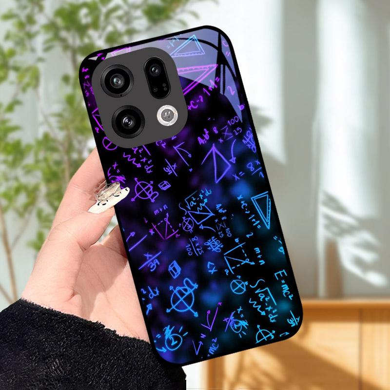 Handyhülle für OPPO Find X9 Pro FindX9 FindX8 X8Pro Kameraschutz Gehärtetes Glas Rückseite Stoßfest Hartes PC-Gehäuse Fundas Shell