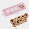 Toy Wood Matching Games Memory Wooden Reading Blocks Learning Block for Kindergarten Ages 3