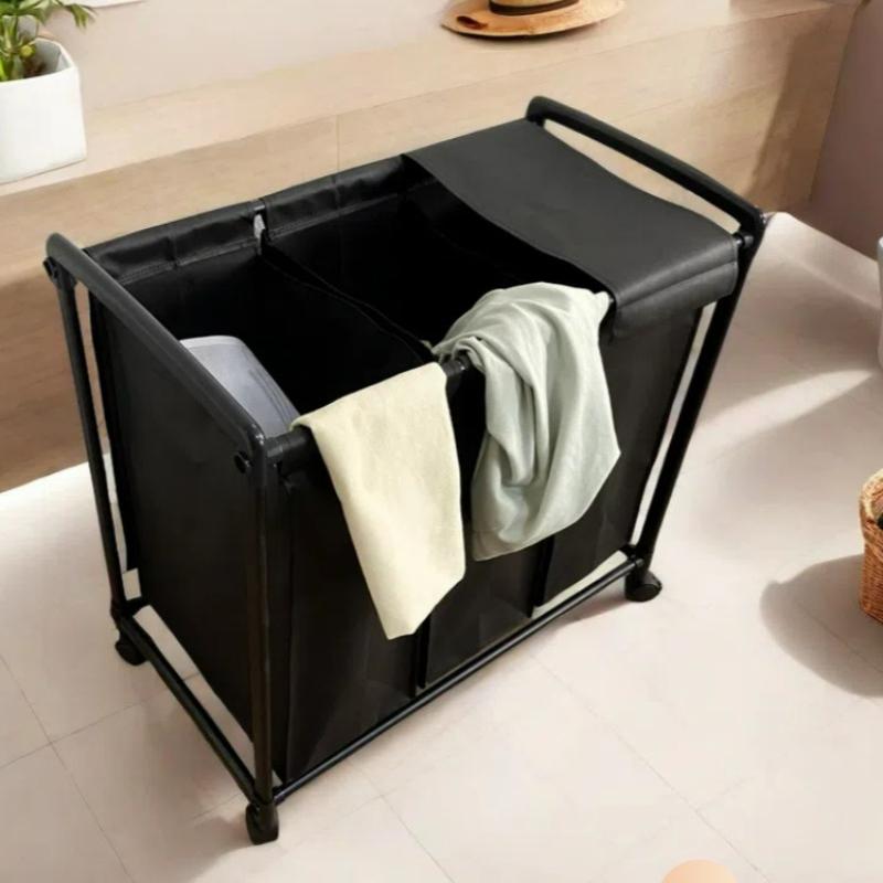 Bathroom Laundry Basket Removable Clothes Hampers Household With Wheels Storage Baskets Multifunction Dirty Fabric Organizers